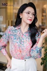 ÁO THỜI TRANG HỌA TIẾT HOA AT219