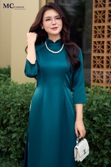 ÁO DÀI GẤM RUBY AD106