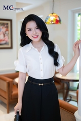 ÁO THỜI TRANG TAY PHỐI HOA AT218