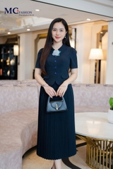 Set kí giả, chân váy dập ly TA1418+ CV0663