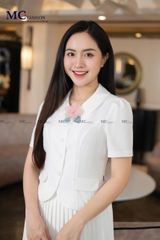 Set kí giả, chân váy dập ly TA1418+ CV0663