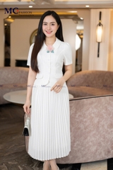 Set kí giả, chân váy dập ly TA1418+ CV0663