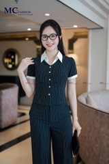 Quần kẻ ống đứng suông QA110