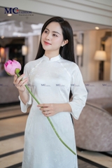 Set áo dài gấm công sở AD105 và quần QD100