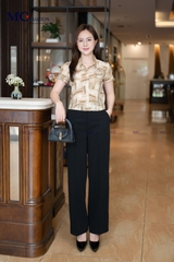 ÁO THỜI TRANG HỌA TIẾT PHỐI HOA NGỰC AT211