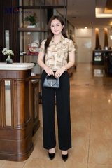 ÁO THỜI TRANG HỌA TIẾT PHỐI HOA NGỰC AT211