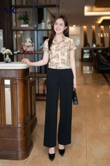 ÁO THỜI TRANG HỌA TIẾT PHỐI HOA NGỰC AT211