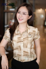 ÁO THỜI TRANG HỌA TIẾT PHỐI HOA NGỰC AT211