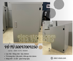 Vỏ Tủ 500x700x250mm - Vỏ Tủ Điện Công Nghiệp 500x700x250mm - Vỏ Tủ Tôn 50x70x25cm