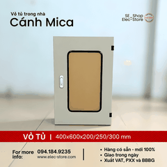 Vỏ Tủ Cánh Mica 400x600x300mm - Vỏ Tủ Điện Mặt Trời 400x600x300mm - Vỏ Tủ 40x60x30cm
