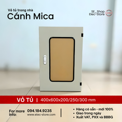 Vỏ Tủ Cánh Mica 400x600x200mm - Vỏ Tủ Điện Mặt Trời 400x600x200mm - Vỏ Tủ 40x60x20cm