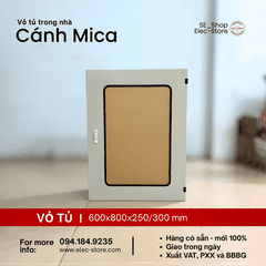 Vỏ Tủ Cánh Mica 600x800x300mm - Vỏ Tủ Điện Mặt Trời 600x800x300mm - Vỏ Tủ 60x80x30cm