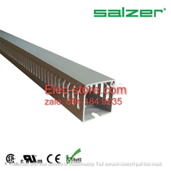 Máng nhựa đi dây 40x40x1700mm - Máng nhựa Salzer Ấn Độ - Máng đi cáp 40x40 - Ống nhựa răng lược đi dây điện 40x40mm