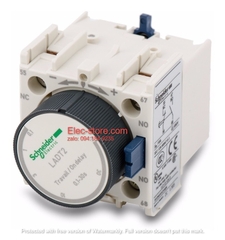 Khối tiếp điểm phụ trễ thời gian LADT2 Schneider - On Delay LADT2 - Bộ Hẹn Giờ Bật 0.1-30S - Tiếp Điểm Phụ LC1D