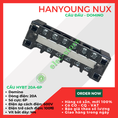 Cầu Đấu Hanyoung HYBT - Cầu Đấu HYT - Cầu Đấu 20A 6P Hàn Quốc -  HYBT 206 Hanyoung Nux