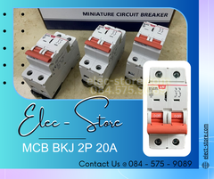 Automat MCB BKJ 2P 20A - Át MCB 2P 20A - BKJ 63N 2P 20A 6kA