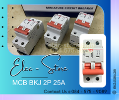 Automat MCB BKJ 2P 25A - Át MCB 2P 25A - BKJ 63N 2P 25A 6kA