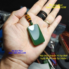 MẶT DÂY CHUYỀN VÔ SỰ BÀI NGỌC BÍCH XANH TỰ NHIÊN HÀNG ĐẸP CHO NAM