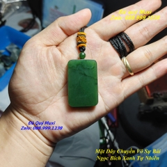 MẶT DÂY CHUYỀN VÔ SỰ BÀI NGỌC BÍCH XANH TỰ NHIÊN HÀNG ĐẸP CHO NAM