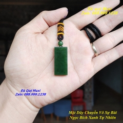 MẶT DÂY CHUYỀN VÔ SỰ BÀI NGỌC BÍCH XANH TỰ NHIÊN