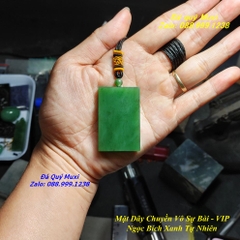 MẶT DÂY CHUYỀN VÔ SỰ BÀI NGỌC BÍCH XANH TỰ NHIÊN LOẠI CAO CẤP