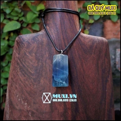 DÂY CHUYỀN BÁT GIÁC ĐÁ FLUORITE XANH DƯƠNG