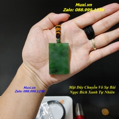 MẶT DÂY CHUYỀN VÔ SỰ BÀI NGỌC BÍCH XANH TỰ NHIÊN