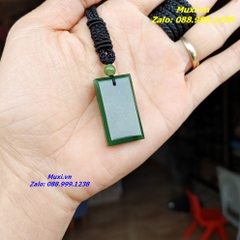 MẶT DÂY CHUYỀN VÔ SỰ BÀI NGỌC BÍCH XANH TỰ NHIÊN - HÀNG ĐẸP