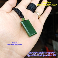 MẶT DÂY CHUYỀN VÔ SỰ BÀI NGỌC BÍCH XANH TỰ NHIÊN - HÀNG ĐẸP