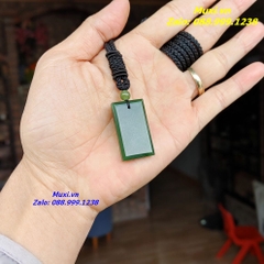 MẶT DÂY CHUYỀN VÔ SỰ BÀI NGỌC BÍCH XANH TỰ NHIÊN - HÀNG ĐẸP