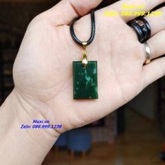 MẶT DÂY CHUYỀN VÔ SỰ BÀI NGỌC BÍCH XANH TỰ NHIÊN