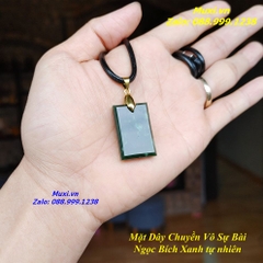 MẶT DÂY CHUYỀN VÔ SỰ BÀI NGỌC BÍCH XANH TỰ NHIÊN