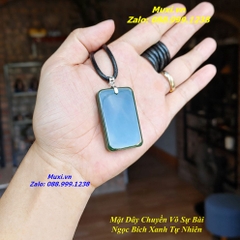 MẶT DÂY CHUYỀN VÔ SỰ BÀI NGỌC BÍCH XANH TỰ NHIÊN HÀNG ĐẸP