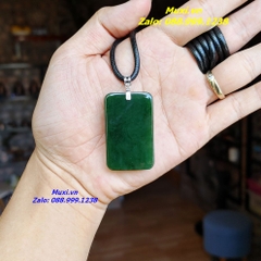 MẶT DÂY CHUYỀN VÔ SỰ BÀI NGỌC BÍCH XANH TỰ NHIÊN HÀNG ĐẸP