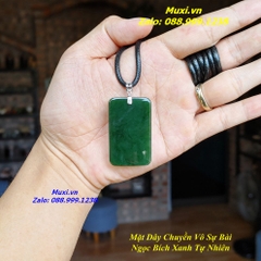MẶT DÂY CHUYỀN VÔ SỰ BÀI NGỌC BÍCH XANH TỰ NHIÊN HÀNG ĐẸP