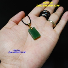 MẶT DÂY CHUYỀN VÔ SỰ BÀI NGỌC BÍCH XANH TỰ NHIÊN HÀNG ĐẸP CHO NỮ