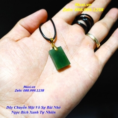 MẶT DÂY CHUYỀN VÔ SỰ BÀI NGỌC BÍCH XANH TỰ NHIÊN HÀNG ĐẸP CHO NỮ