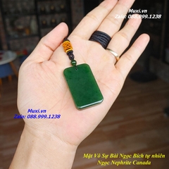 MẶT VÔ SỰ BÀI NGỌC BÍCH XANH TỰ NHIÊN - HÀNG ĐẸP