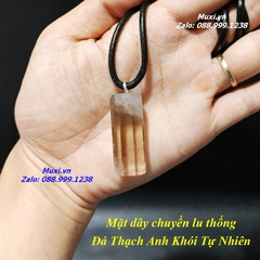 DÂY CHUYỀN BÁT GIÁC THẠCH ANH KHÓI