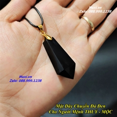 MẶT DÂY CHUYỀN LỤC GIÁC ĐÁ MÀU ĐEN