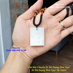 MẶT DÂY CHUYỀN VÔ SỰ BÀI SÒ TAI TƯỢNG HOÁ NGỌC TỰ NHIÊN