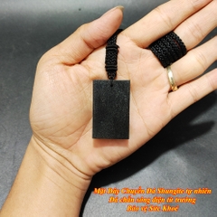 MẶT DÂY CHUYỀN ĐÁ SHUNGITE TỰ NHIÊN-ĐÁ CHẮN SÓNG ĐIỆN TỪ