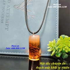 DÂY CHUYỀN BÁT GIÁC THẠCH ANH KHÓI