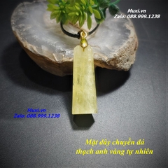MẶT DÂY CHUYỀN ĐÁ THẠCH ANH VÀNG TỰ NHIÊN