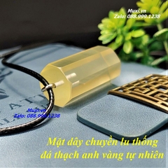 DÂY CHUYỀN BÁT GIÁC THẠCH ANH VÀNG