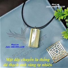 DÂY CHUYỀN BÁT GIÁC THẠCH ANH VÀNG