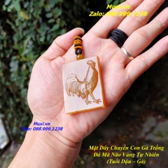 MẶT DÂY CHUYỀN VÔ SỰ BÀI ĐÁ MÃ NÃO ĐỎ CAM CHẠM KHẮC HÌNH CON GÀ