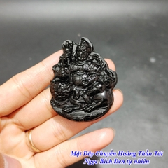 MẶT DÂY CHUYỀN HOÀNG THẦN TÀI BÍCH ĐEN TỰ NHIÊN