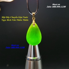 MẶT DÂY CHUYỀN NGỌC BÍCH HÌNH GIỌT NƯỚC CHO NỮ