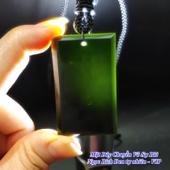 MẶT DÂY CHUYỀN VÔ SỰ BÀI NGỌC BÍCH ĐEN TỰ NHIÊN - HÀNG VIP